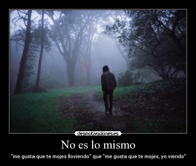 No es lo mismo - 