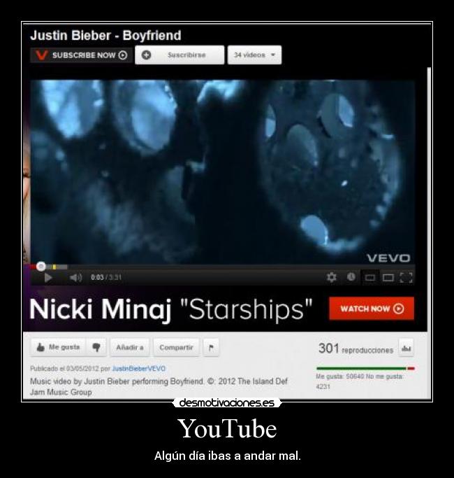 carteles youtube desmotivaciones