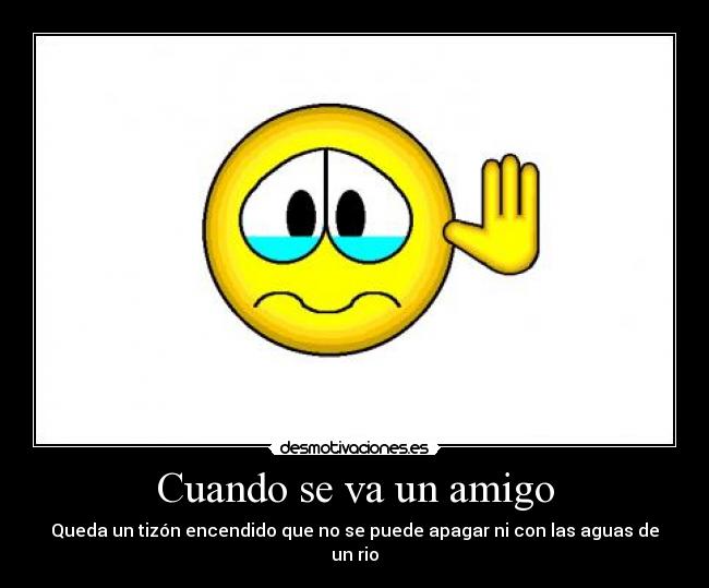 Cuando se va un amigo Desmotivaciones
