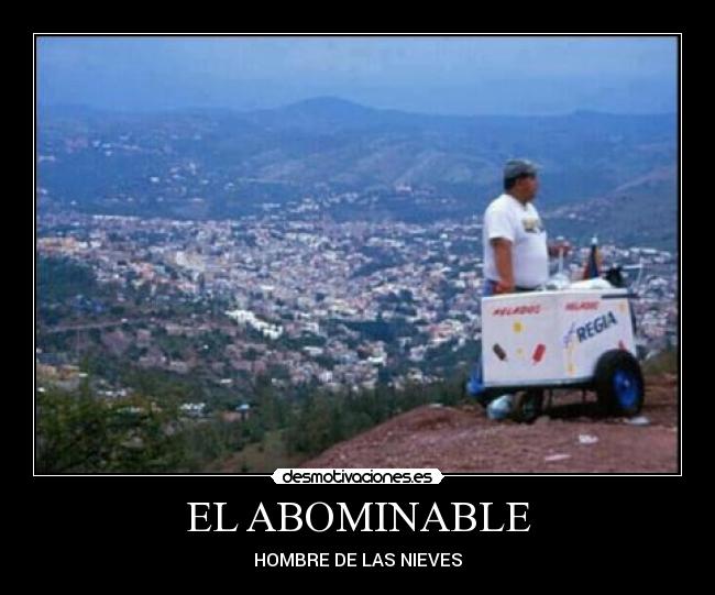 EL ABOMINABLE - HOMBRE DE LAS NIEVES