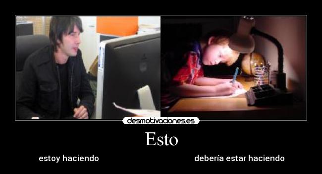 Esto - estoy haciendo debería estar haciendo