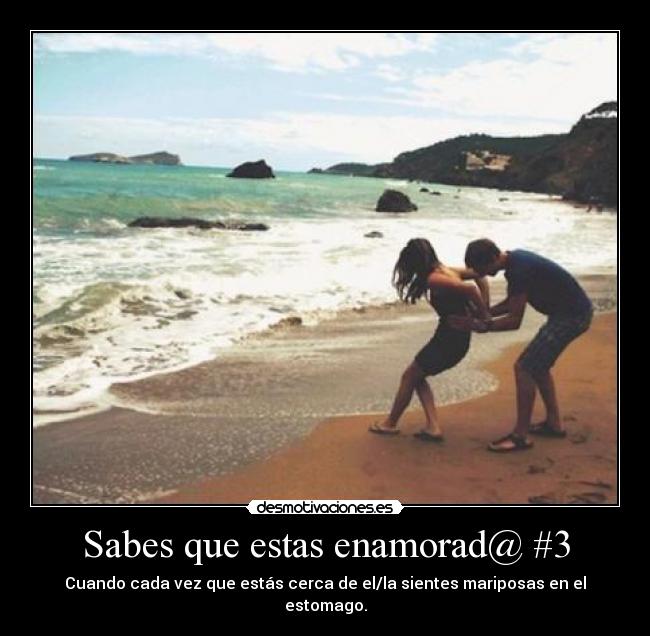 carteles sabes que estas enamorada desmotivaciones