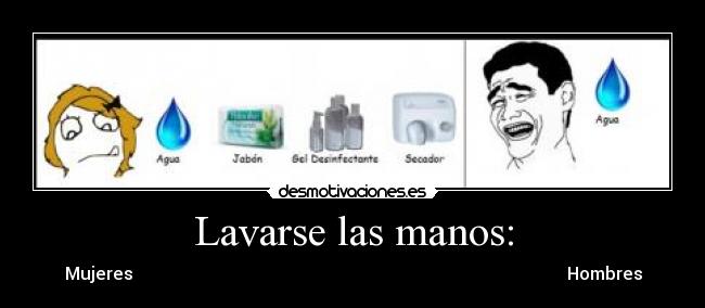 Lavarse las manos: - 