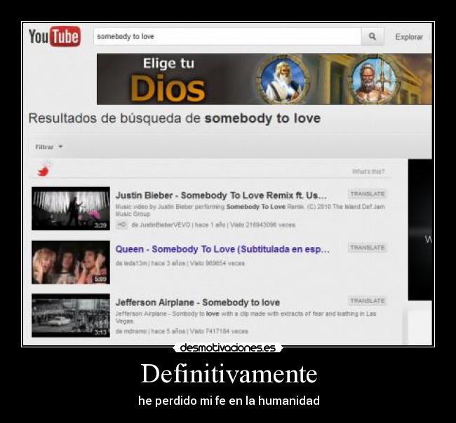 Definitivamente - he perdido mi fe en la humanidad