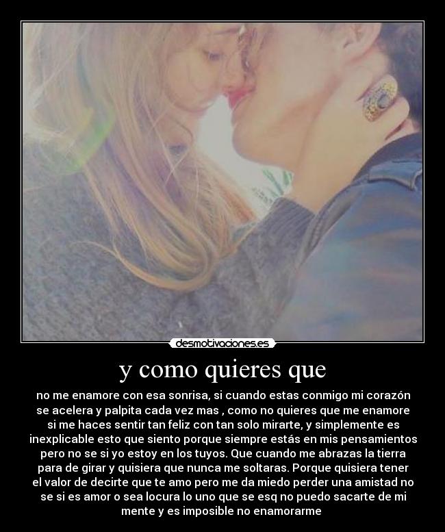 y como quieres que - 