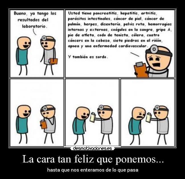 La cara tan feliz que ponemos... - 