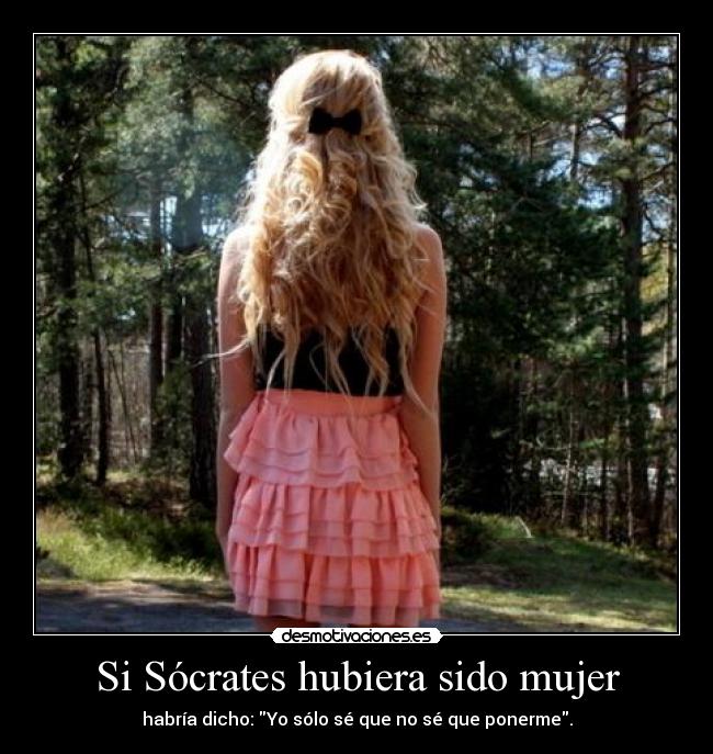 Si Sócrates hubiera sido mujer - 