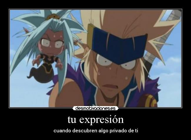 tu expresión -