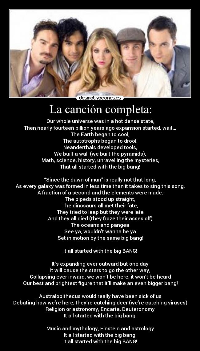 La canción completa: -