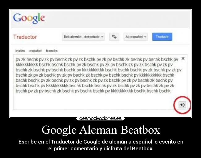 Google Aleman Beatbox - 