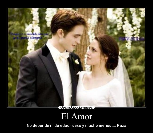El Amor - No depende ni de edad , sexo y mucho menos .... Raza