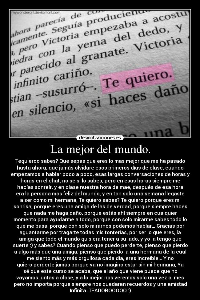 La mejor del mundo. - 