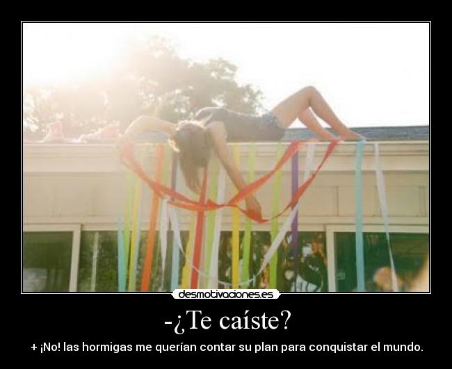 -¿Te caíste? - 