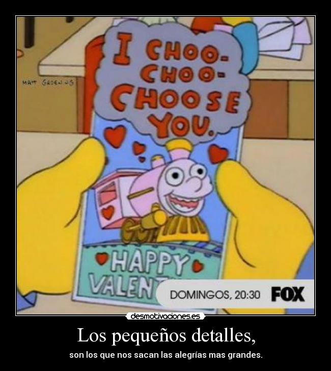 Los pequeños detalles, - 