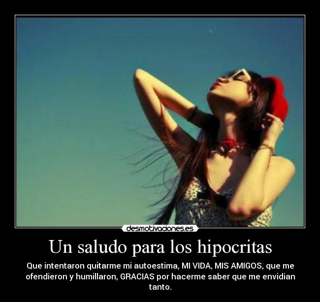 Un saludo para los hipocritas - 