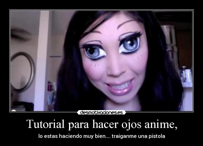 carteles anime tutorial para hacer ojos anime desmotivaciones