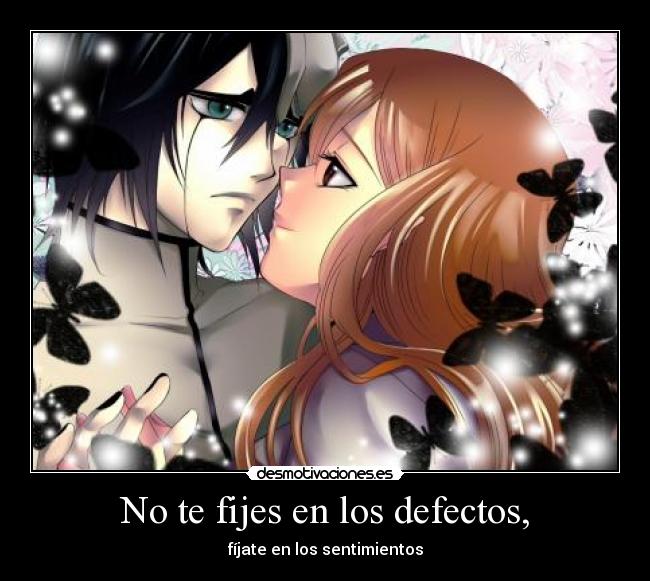 No te fijes en los defectos, - 