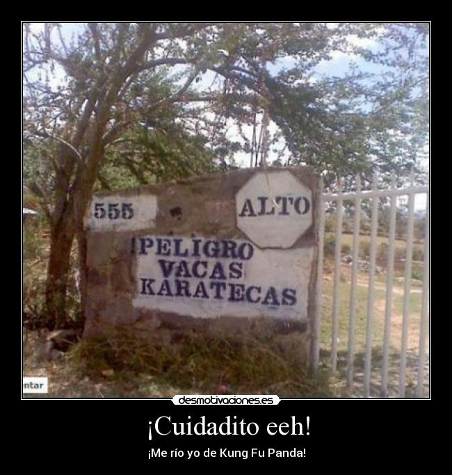 ¡Cuidadito eeh! - ¡Me río yo de Kung Fu Panda!