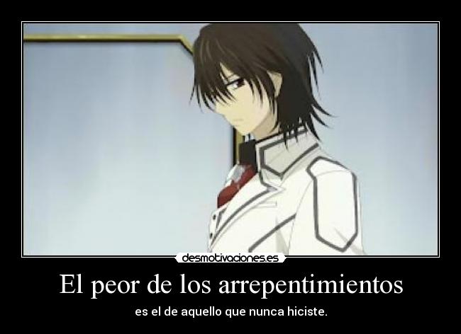 carteles anime arrepentimiento desmotivaciones