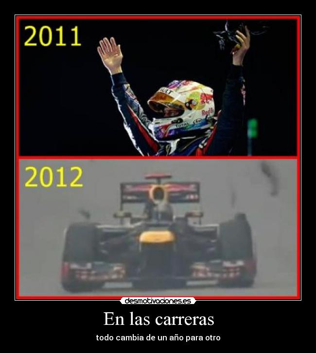 carteles sebastian vettel red bull desmotivaciones