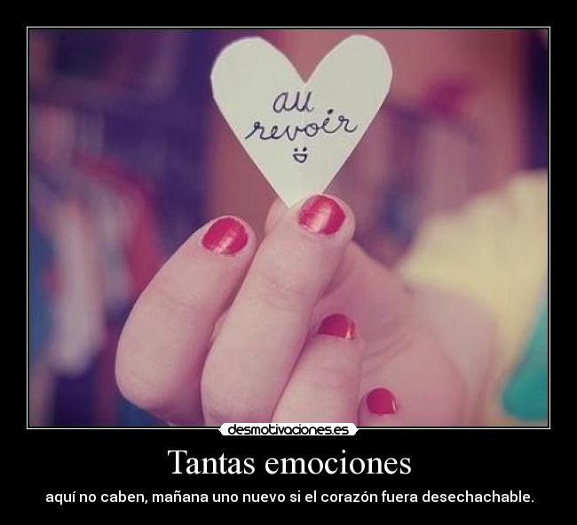 Tantas emociones - 