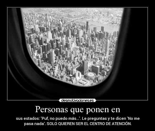 Personas que ponen en -