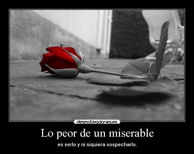 Lo peor de un miserable - 