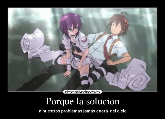 Porque la solucion -
