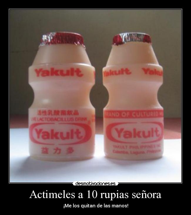 Actimeles a 10 rupias señora - 
