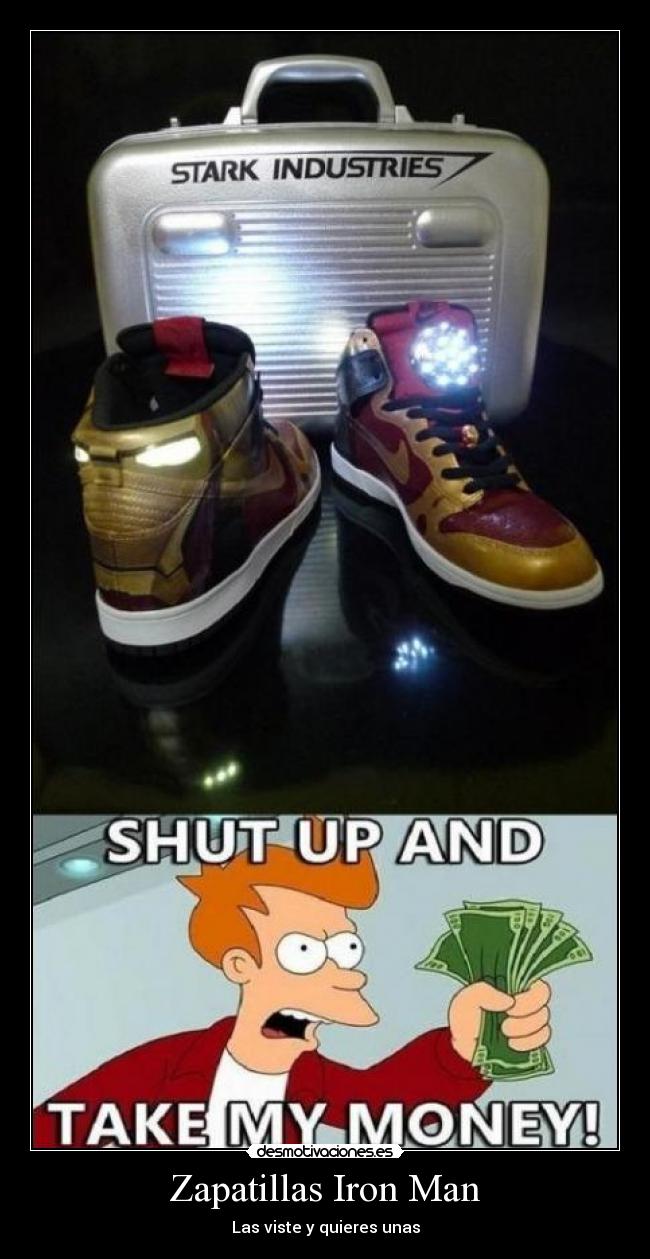 Zapatillas Iron Man - Las viste y quieres unas