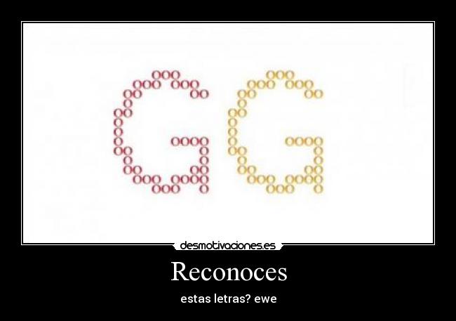 Reconoces - estas letras? ewe