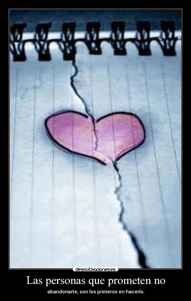 Las personas que prometen no -