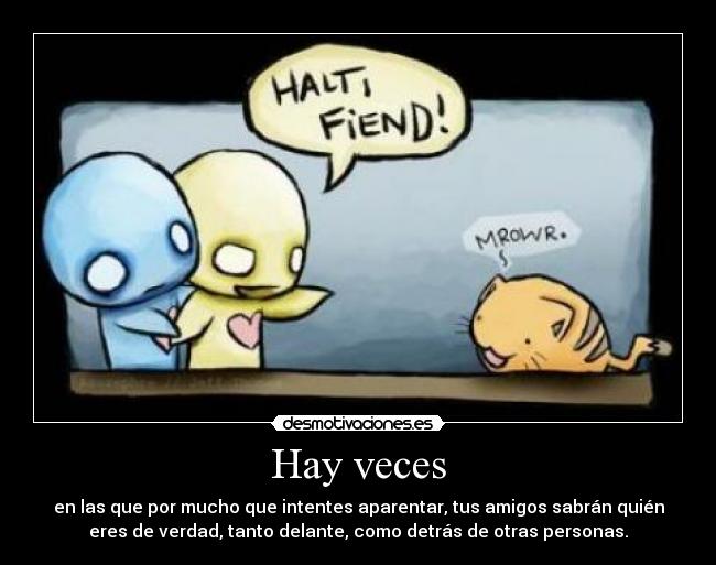 Hay veces -