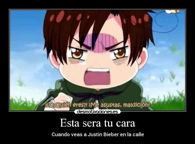 Esta sera tu cara - Cuando veas a Justin Bieber en la calle