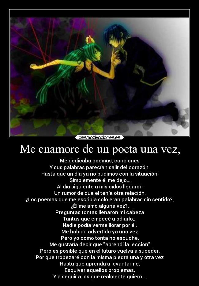 carteles mantuviste atada por mucho tiempo anime vocaloid hatsune miku kaito shion desmotivaciones