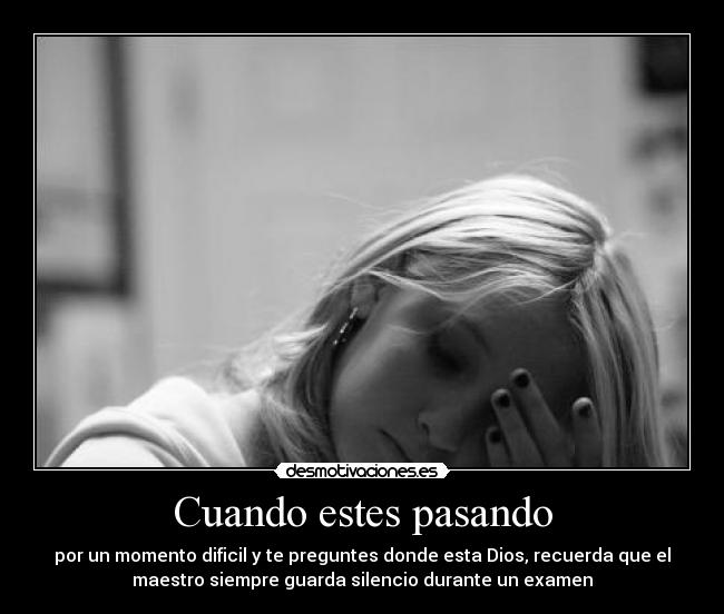 Cuando estes pasando -