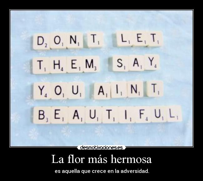 La flor más hermosa -