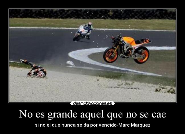 No es grande aquel que no se cae -