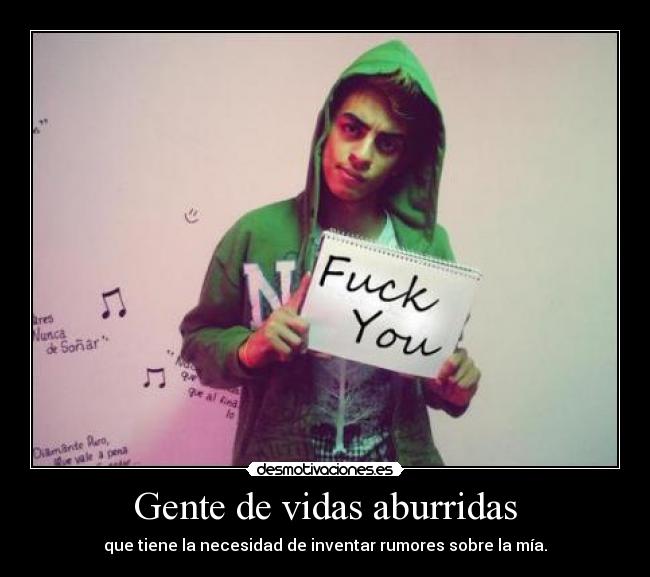 Gente de vidas aburridas - 