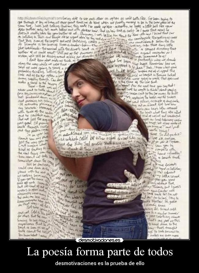 La poesía forma parte de todos -