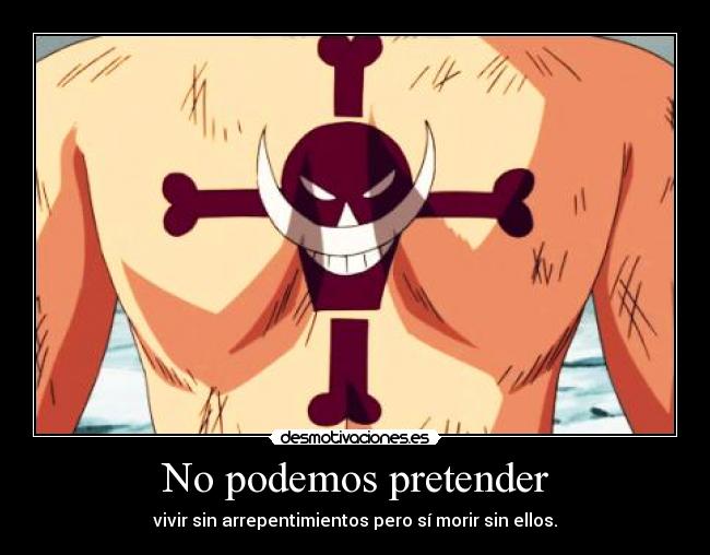 carteles one piece portgas ace harukaze desmotivaciones