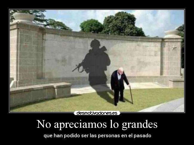 No apreciamos lo grandes - 