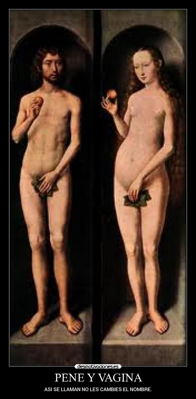 PENE Y VAGINA - ASI SE LLAMAN NO LES CAMBIES EL NOMBRE.