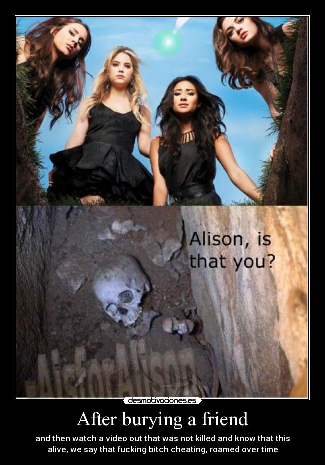 After burying a friend - 