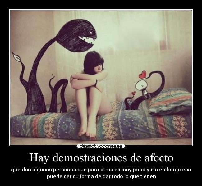 Hay demostraciones de afecto -