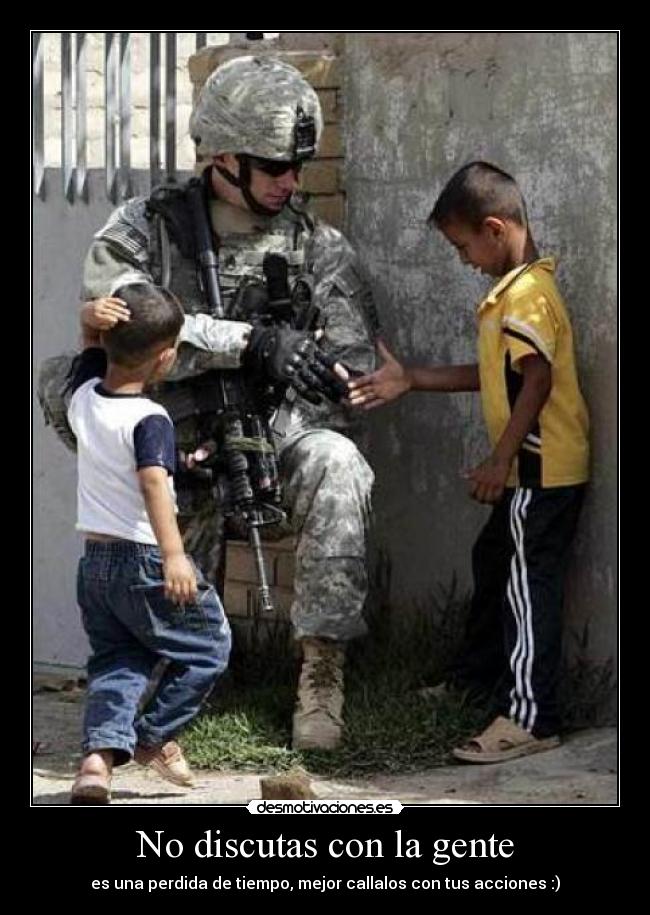No discutas con la gente - 