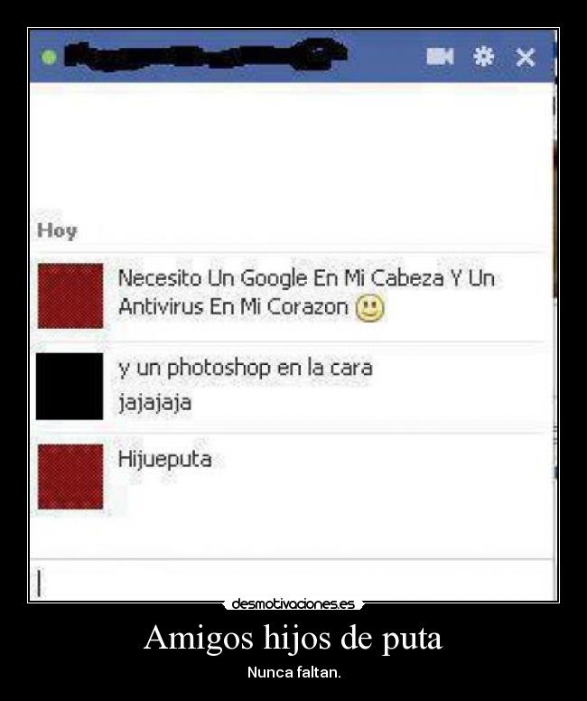 Amigos hijos de puta -