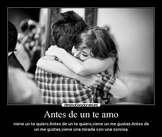Antes de un te amo -