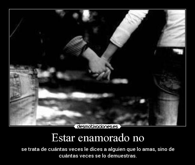 Estar enamorado no - 