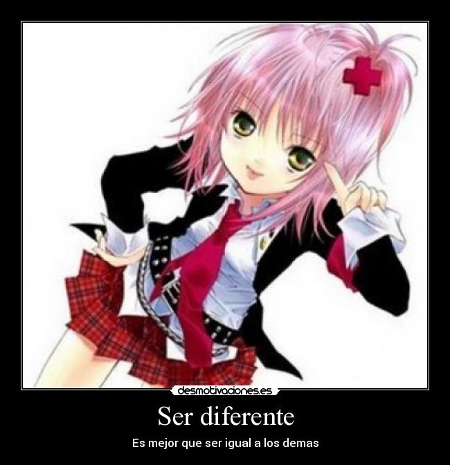 carteles amu hinamori shugo chara anime manga peach pitt ser diferente desmotivaciones